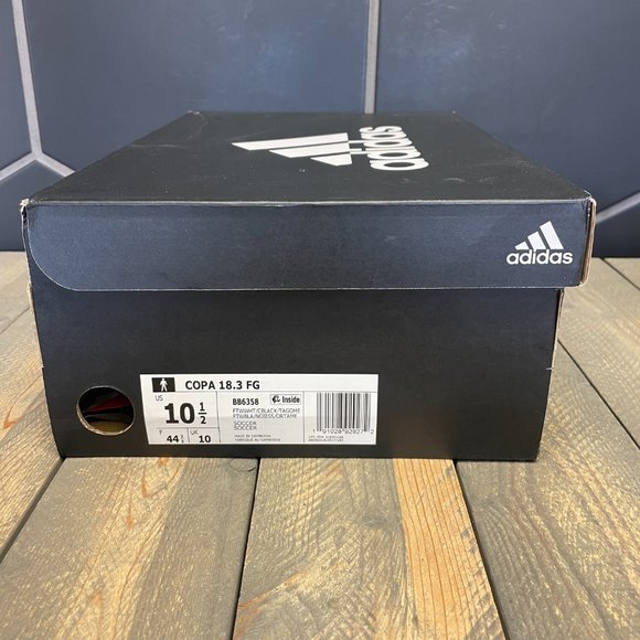 New W/ Box! Mens Adidas Copa 18.3 FG White Black Football Cleats Size 10.5 - Picture 6 of 6
